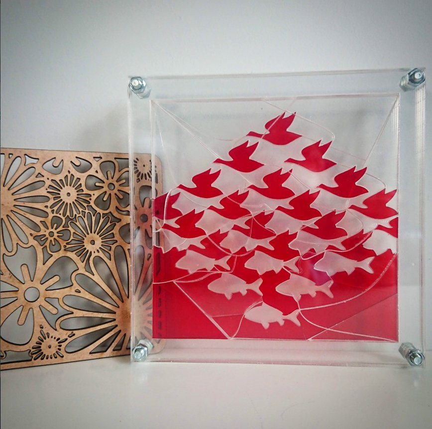 Escher's Birds and Fishes